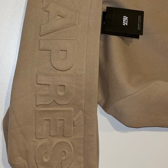 APRES ACTIF HOODIE - BEIGE/TAN - Picture 5 of 6
